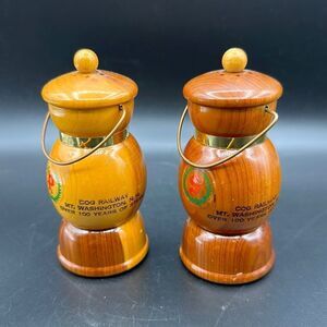 Mint condition Cog Railway wood salt and pepper